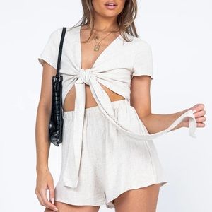 Princess Polly Ragnar Tie-front Romper
